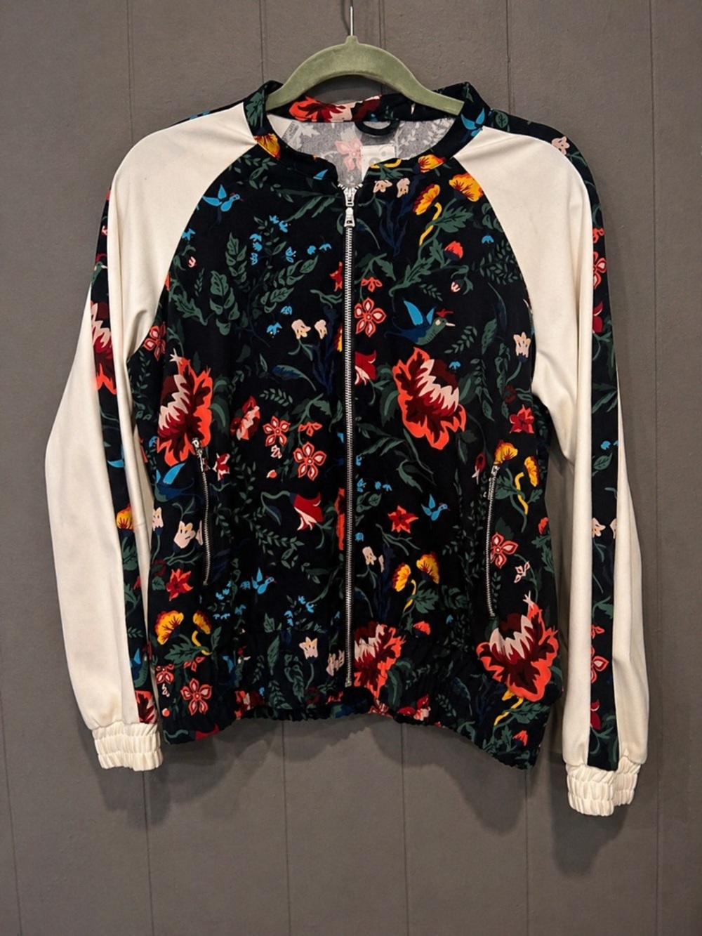 Sinsay Floral Bomber Jacket XL